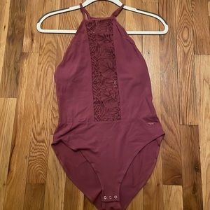 Victorias Secret PINK maroon Bodysuit (S)